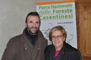 Presidente Parco Luca Santini, presidente Apt ER Liviana Zanetti