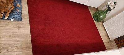 Vendesi bellissimo tappeto ikea rosso